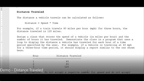 distance traveled java program|5.03: Starting Out With Java Chapter 5 .